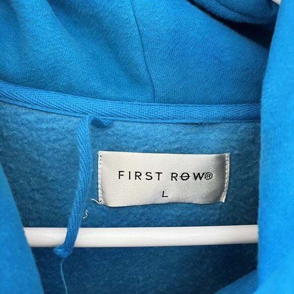 First Row Graphic Mountain Hoodie Full Zip Embroidered Applique Men's Size Large - Picture 13 of 16